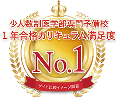 1年合格カリキュラム満足度No. 1